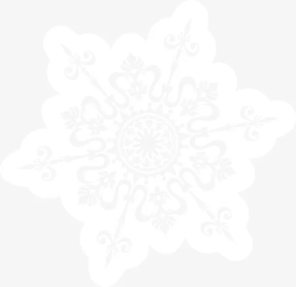 美丽漂浮雪花免抠