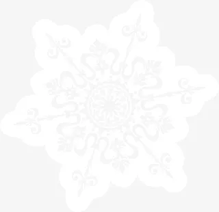 美丽漂浮雪花免抠