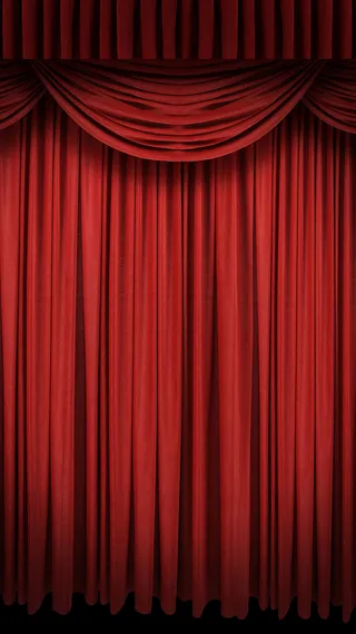 红色舞台幕布H5背景素材高清