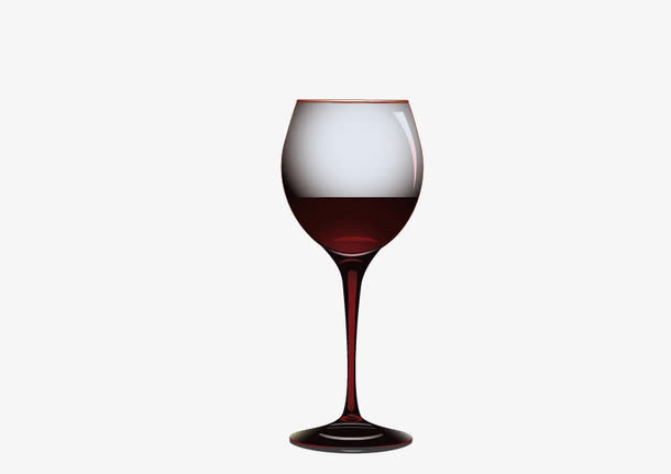 矢量高脚杯美酒免抠
