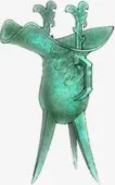 手绘中国风青铜酒樽免抠
