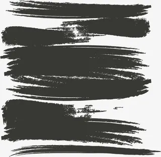 黑色中国风墨迹免抠