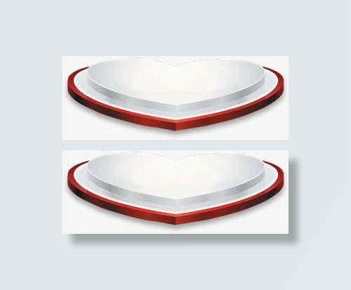 爱心白色舞台金秋免抠