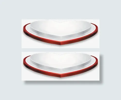 爱心白色舞台金秋免抠