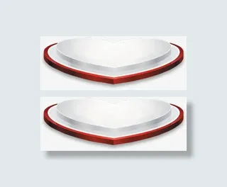 爱心白色舞台金秋免抠