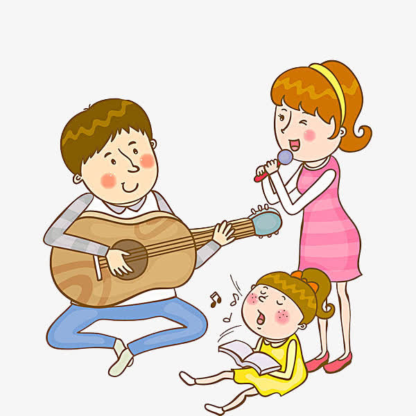 唱歌的父母免抠