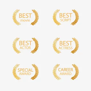 矢量金色叶子免抠