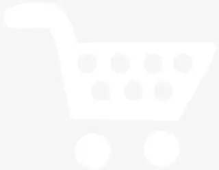 手绘白色购物车图标免抠