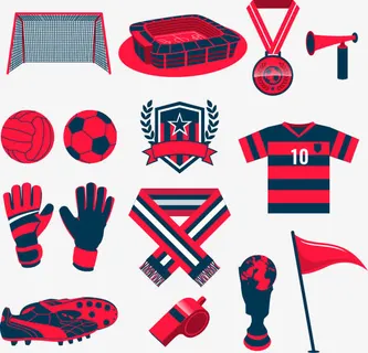 红色足球元素免抠