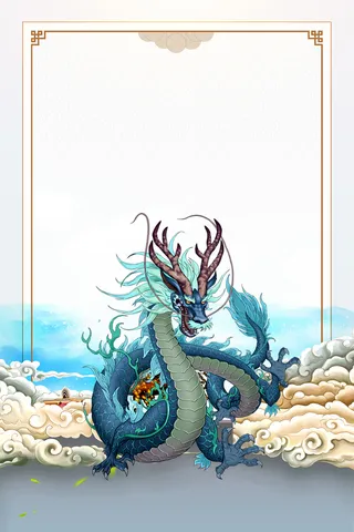 中国风二月二龙抬头海报高清