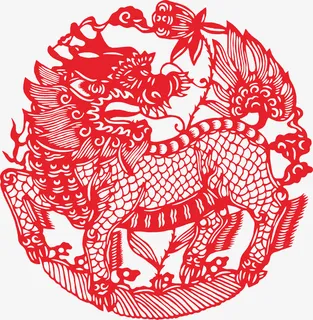 传统剪纸元素免抠