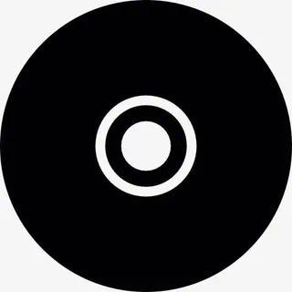 黑色的光盘图标免抠