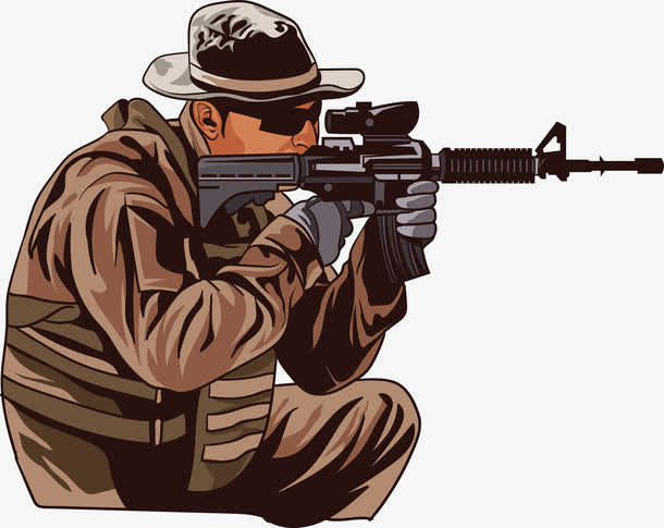 瞄准射击免抠