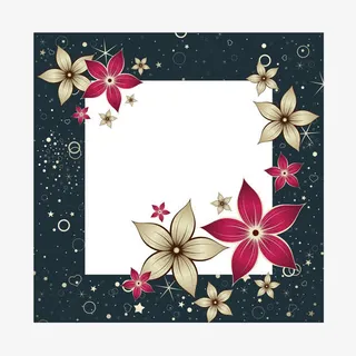 矢量图美丽的边框免抠