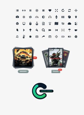 UI图标进度条免抠