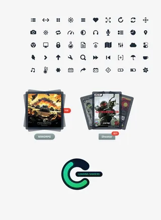 UI图标进度条免抠