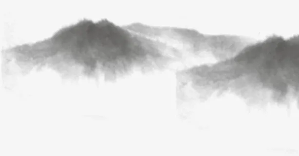 水墨山脉线条免抠 水墨山脉线条免抠
