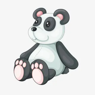 卡通熊猫免抠