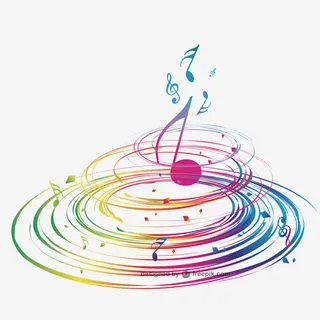 彩色音符免抠
