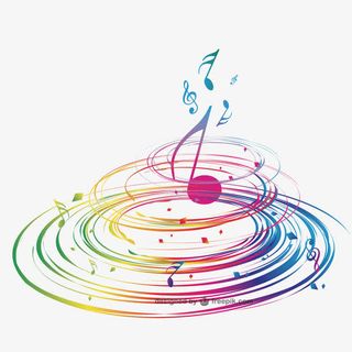 彩色音符免抠