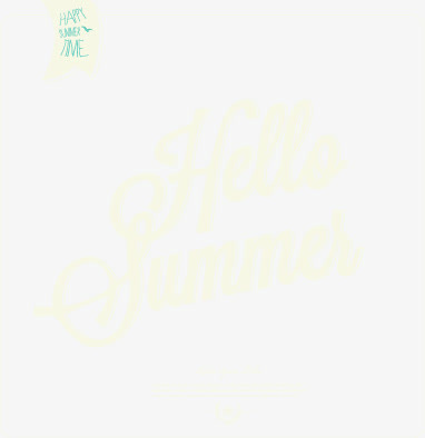 暑期 暑假 summer 夏日  艺术字免抠