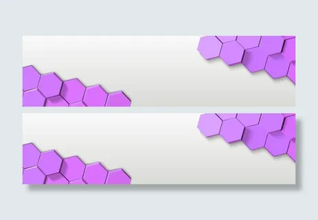 立体蜂窝装饰banner背景
