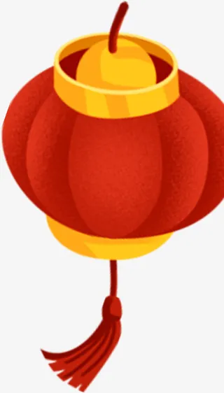 手绘灯笼喜庆免抠