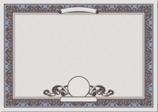 欧式证书元素矢量素材免抠