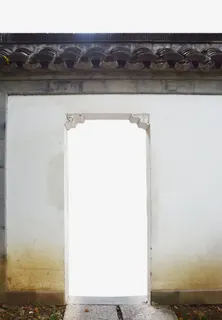 门庭外檐室外石墙门框免抠