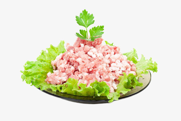 新鲜碎猪肉免抠