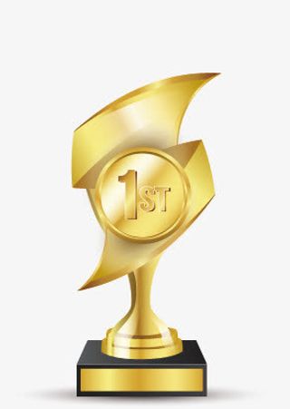 金灿灿的奖杯免抠