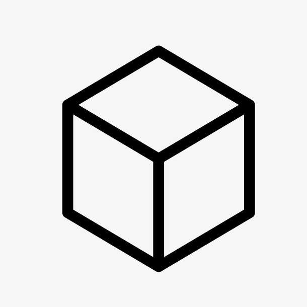 扁平化正方体免抠