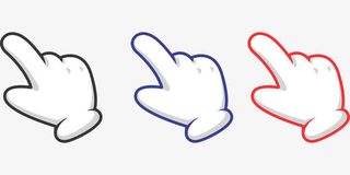 手势光标免抠标签元素