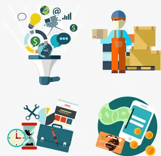 矢量网络服务素材免抠