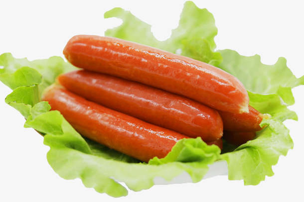 美味的香喷喷的烤肠免抠