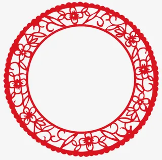 年画剪纸艺术免抠节日元旦/春节/元宵元素