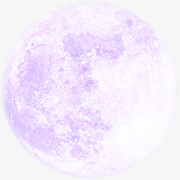 中秋节紫色月亮海报免抠
