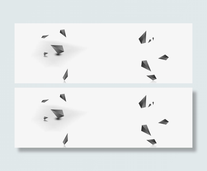 灰色几何体免抠