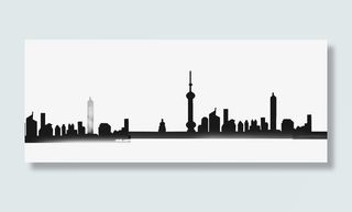 建筑物剪影免抠