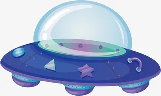 蓝色的游戏战机战斗免抠