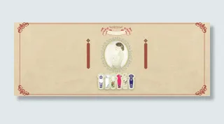 复古明民国旗袍banner高清