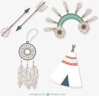 部落装饰物矢量素材下载,免抠