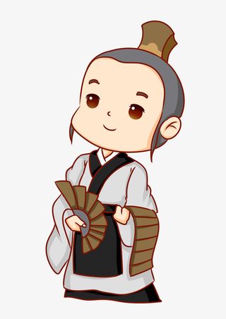 古代诗人漫画免抠