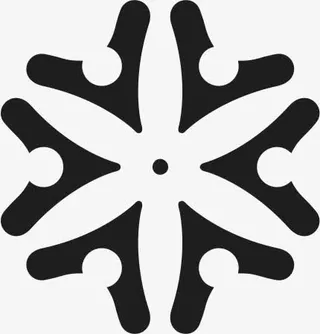 角花底纹花型对称平面图形免抠