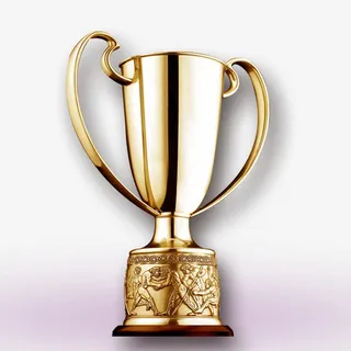 金色奖杯免抠