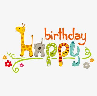 卡通彩色字母动物英文免抠