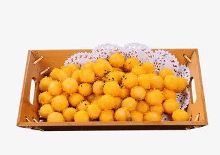 炸南瓜黑芝麻汤圆免抠