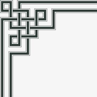 黑色简约中国风框架免抠