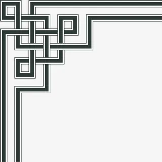 黑色简约中国风框架免抠