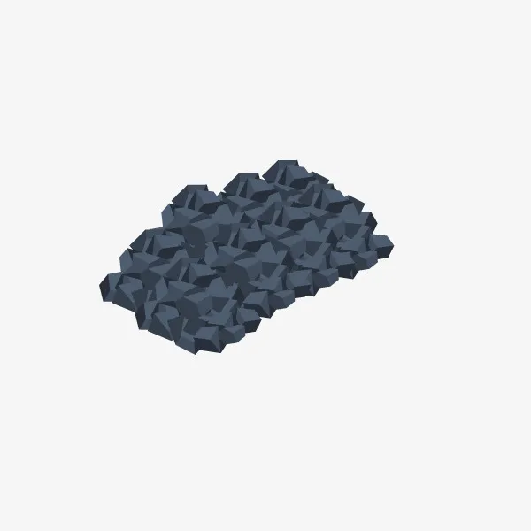 卡通一堆黑色的煤炭免抠